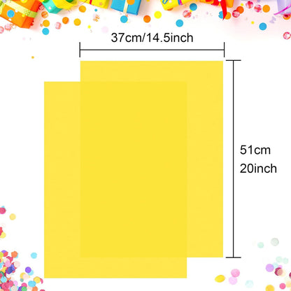 60 Sheets Yellow Tissue Paper - Thanksgiving Tissue Paper Art Gift Wrapping Bulk for DIY Crafts Decor Birthday Holiday Thanksgiving Party (20 x 14.5 inches)