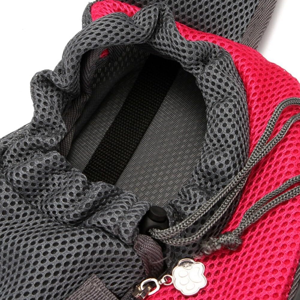 Pet Dog Sling Carrier Breathable Mesh Hands-Free Crossbody Bag for Small Dogs Cat Rabbit Outdoor Travel Yellow