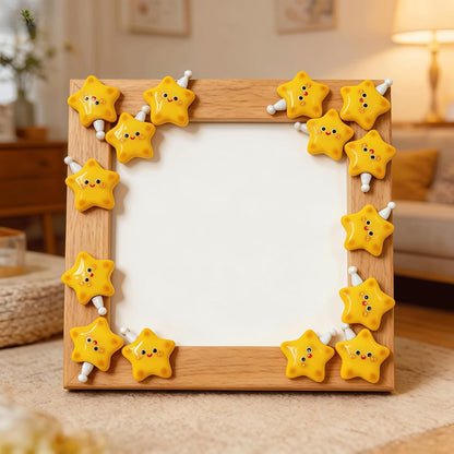 40PCS Yellow Star-Shaped Resin Flatback Charms, Cute Star with White Hat Embellishments Bulk, Glossy Resin Ornaments for DIY Crafts, Scrapbooking, Phone Case & Jewelry Making Decorations Supplies