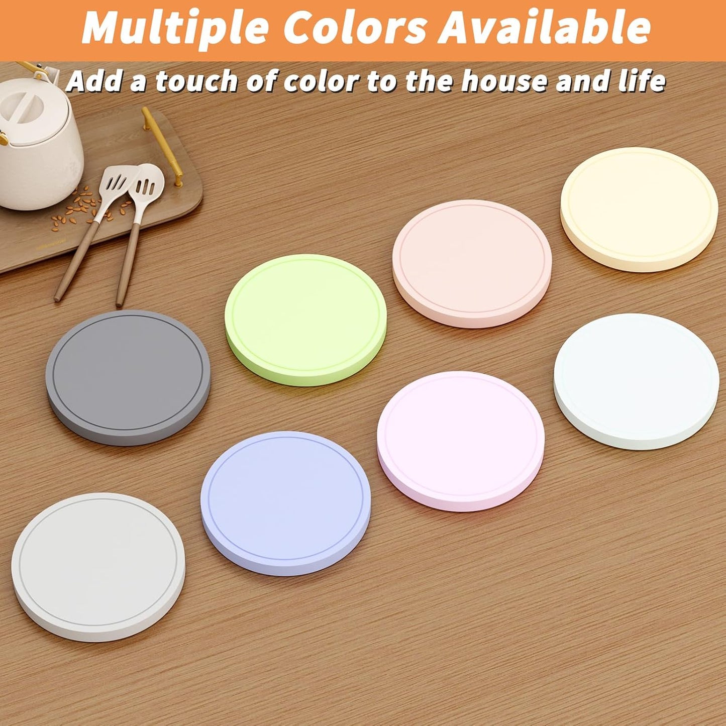 6Pcs Drink Coaster with Holder, Lemon-Yellow Absorbent Coasters for Drinks, Non-Slip with Velvet Bottom, Thick Heavy Duty 4 inch Ceramic Coasters, Home Decor Coffee Bar Accessories