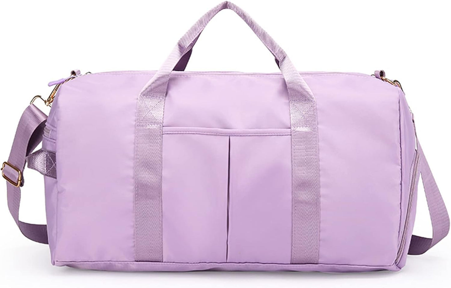 Sports Gym Bag for Women Travel Duffel Bag with Wet Pocket and Shoes Compartment for Training Swim Yoga(Red)