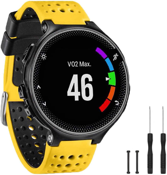 Band Compatible with Garmin Forerunner 235, Soft Silicone Replacement Watch Band Strap Wristband for 220/230/235/620/630/735XT/235 Lite Smart Watch for Women Men