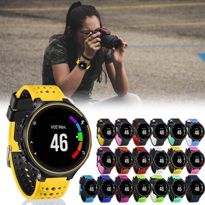 Band Compatible with Garmin Forerunner 235, Soft Silicone Replacement Watch Band Strap Wristband for 220/230/235/620/630/735XT/235 Lite Smart Watch for Women Men