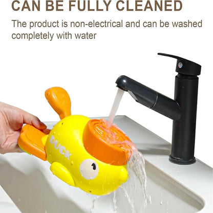 Duck Cat Treat Dispenser, Duck Dog Food Dispenser Toy, Interactive Duck-Shaped Puzzle Feeder for Dogs and Cats, Promotes IQ Training and Entertainment (Yellow)