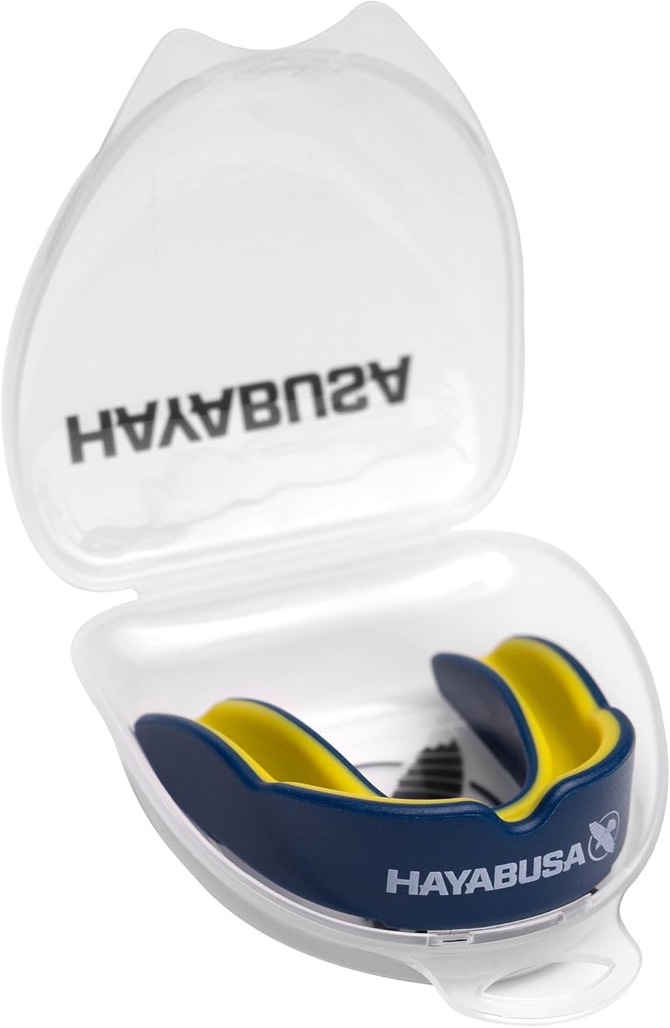 Combat Sports Mouth Guard Youth, Kids and Adult Sizes Comes with Case - Blue/Yellow, Adult
