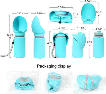 Sippy Cup Portable Foldable Pet Water Bottle – Compact Collapsible Dog & Cat Travel Cup – Food-Grade Silicone & PP, BPA-Free – Leak-Proof for Walking, Travel & Outdoor Use - Sun Yellow