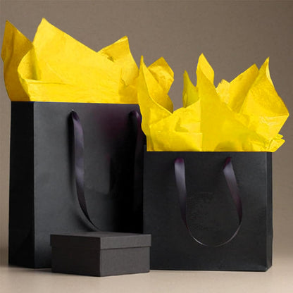 Yellow Tissue Paper for Gift Bags 40 Sheets Weddings Birthday Fall Decoration Sunflower DIY Art Crafts Packaging Wrapping Paper Bulk, 14 x 20 Inch