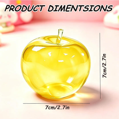 Apple Squishy Stress Ball, Cute Apple Squeeze Sensory Toy for Anxiety, Decompression Gift for Kids Adults (Yellow)