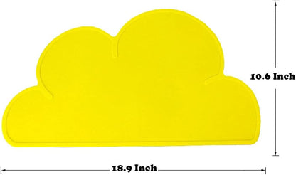 Silicone Pet Feeding Food Mat Dog Cat Placemat with Raised Edge | Anti-Slip Waterproof Pet Bowl Mats Pet Food Tray for Messy Drinkers to Protect Floors Easy to Clean Fit for Dog Cat Bowls