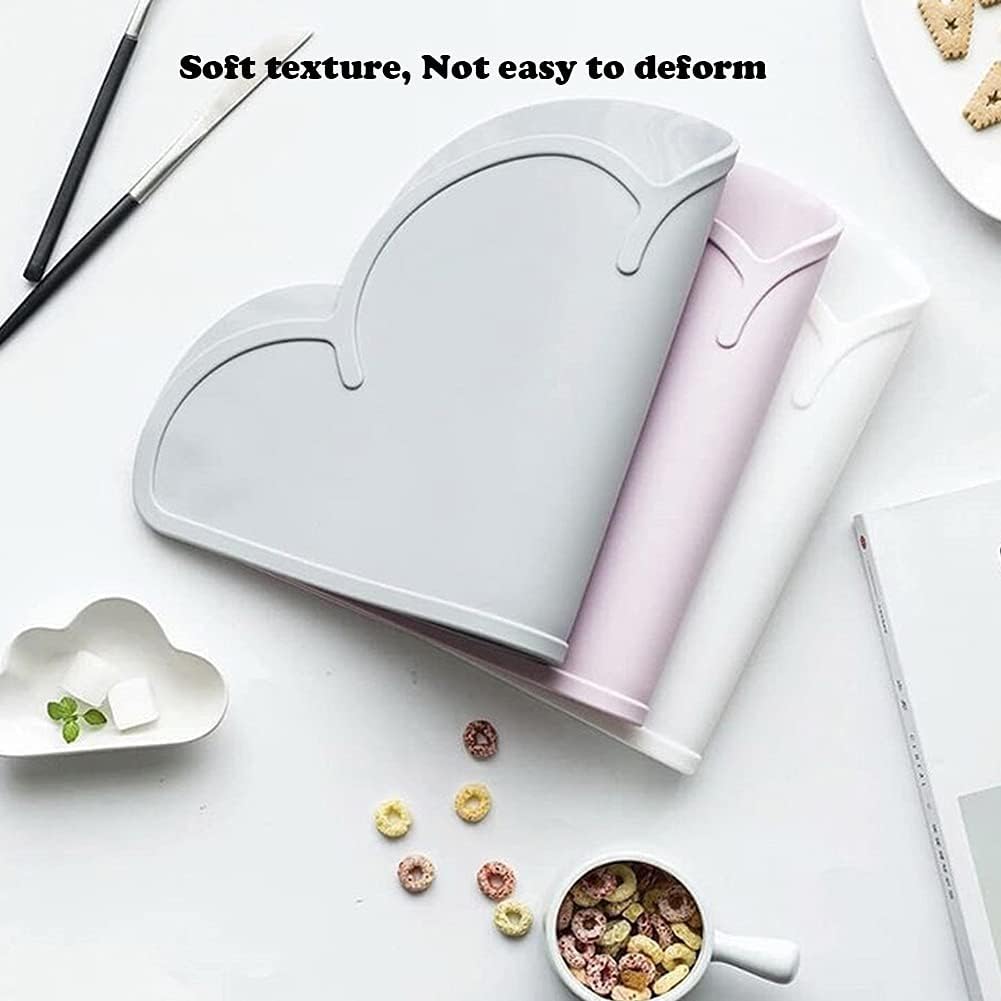 Silicone Pet Feeding Food Mat Dog Cat Placemat with Raised Edge | Anti-Slip Waterproof Pet Bowl Mats Pet Food Tray for Messy Drinkers to Protect Floors Easy to Clean Fit for Dog Cat Bowls