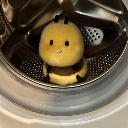 Chubby Smiling Bee Plush, Lucky Soft Bumblebee Plush Toy, Cute Bee Stuffed Animal, The Best Gift for Child and Partners(8 inch)