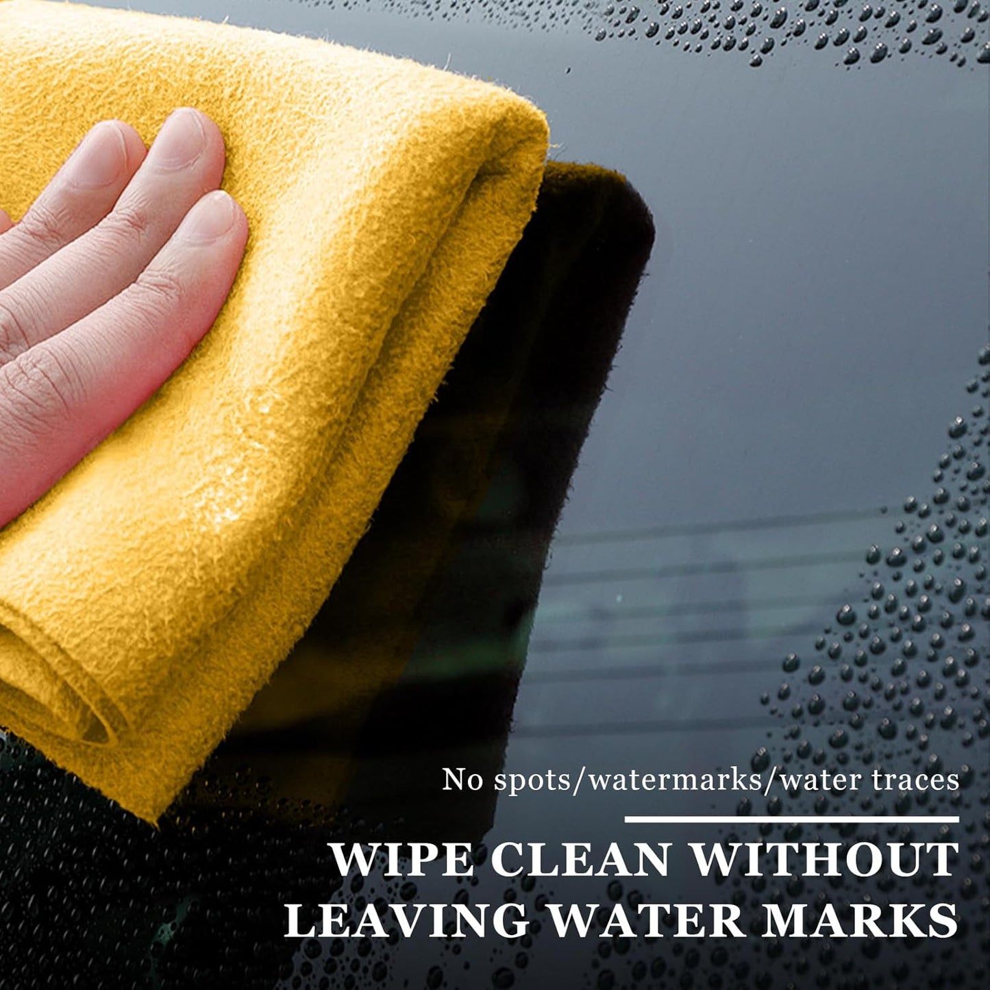 50PCS Microfiber Towel Roll, 12×11.6 inch Washable Tear Away Cleaning Cloth, Reusable Ultra Absorbent Rags Scratch Free Quick Drying Towel Roll, Lint-Free Cloth for Car (Yellow)