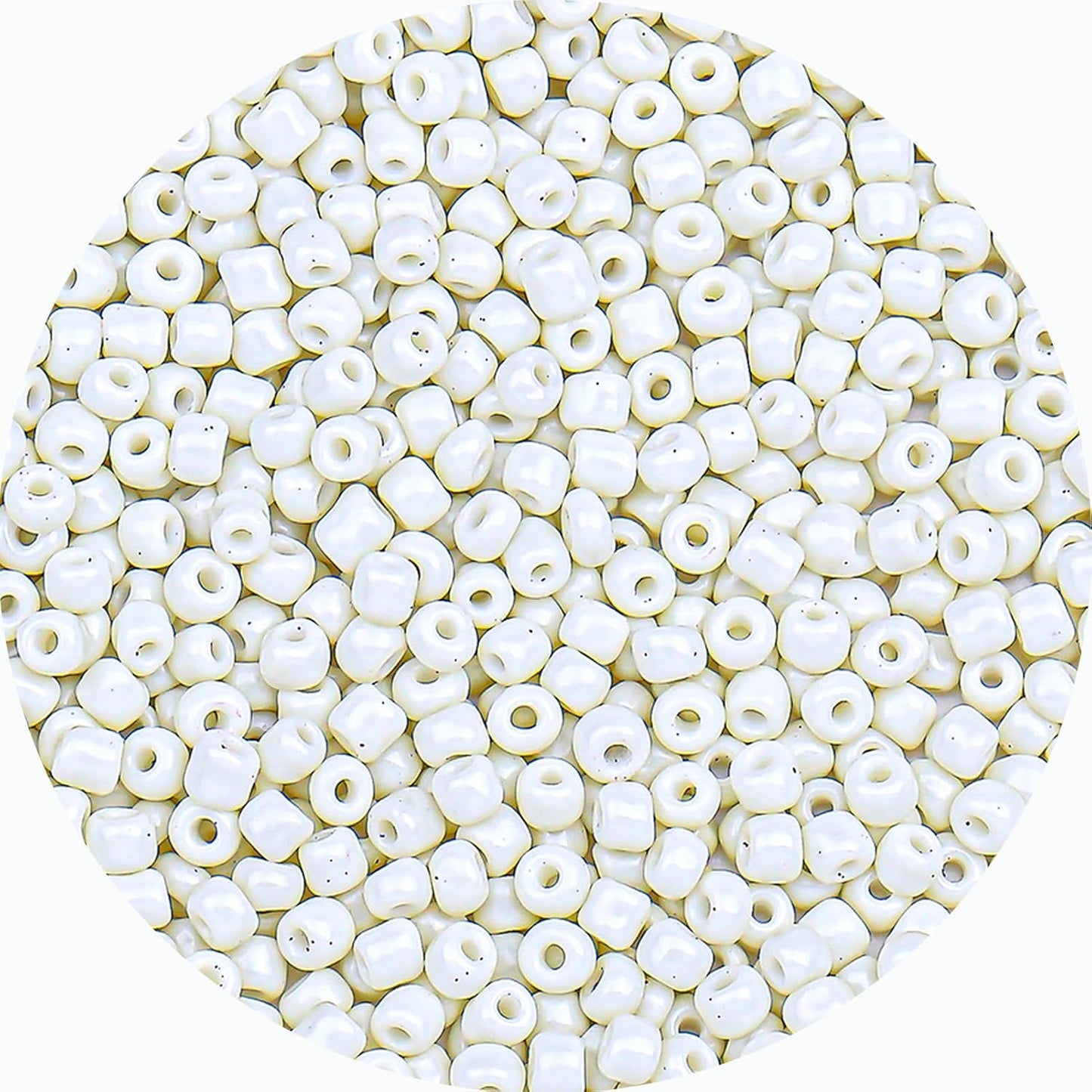 Legefo 4mm Glass Seed Beads Bulk, Yellow 6/0 Small Mini Pony Seed Beads, Tiny Round Craft Bead for Bracelet Necklace Wrist Jewelry Making Beading Weaving DIY Crafts Supplies, 1000pcs