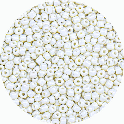 Legefo 4mm Glass Seed Beads Bulk, Yellow 6/0 Small Mini Pony Seed Beads, Tiny Round Craft Bead for Bracelet Necklace Wrist Jewelry Making Beading Weaving DIY Crafts Supplies, 1000pcs