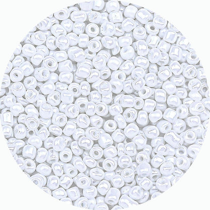 Legefo 4mm Glass Seed Beads Bulk, Yellow 6/0 Small Mini Pony Seed Beads, Tiny Round Craft Bead for Bracelet Necklace Wrist Jewelry Making Beading Weaving DIY Crafts Supplies, 1000pcs