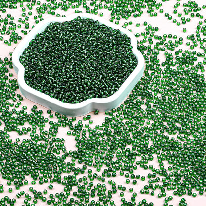 Legefo 4mm Glass Seed Beads Bulk, Yellow 6/0 Small Mini Pony Seed Beads, Tiny Round Craft Bead for Bracelet Necklace Wrist Jewelry Making Beading Weaving DIY Crafts Supplies, 1000pcs