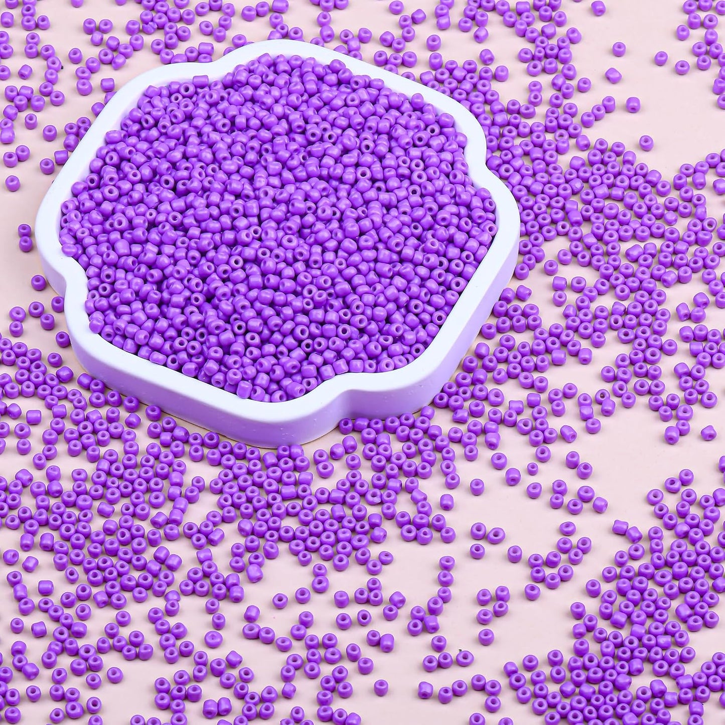 Legefo 4mm Glass Seed Beads Bulk, Yellow 6/0 Small Mini Pony Seed Beads, Tiny Round Craft Bead for Bracelet Necklace Wrist Jewelry Making Beading Weaving DIY Crafts Supplies, 1000pcs