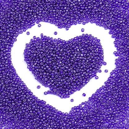 Legefo 4mm Glass Seed Beads Bulk, Yellow 6/0 Small Mini Pony Seed Beads, Tiny Round Craft Bead for Bracelet Necklace Wrist Jewelry Making Beading Weaving DIY Crafts Supplies, 1000pcs
