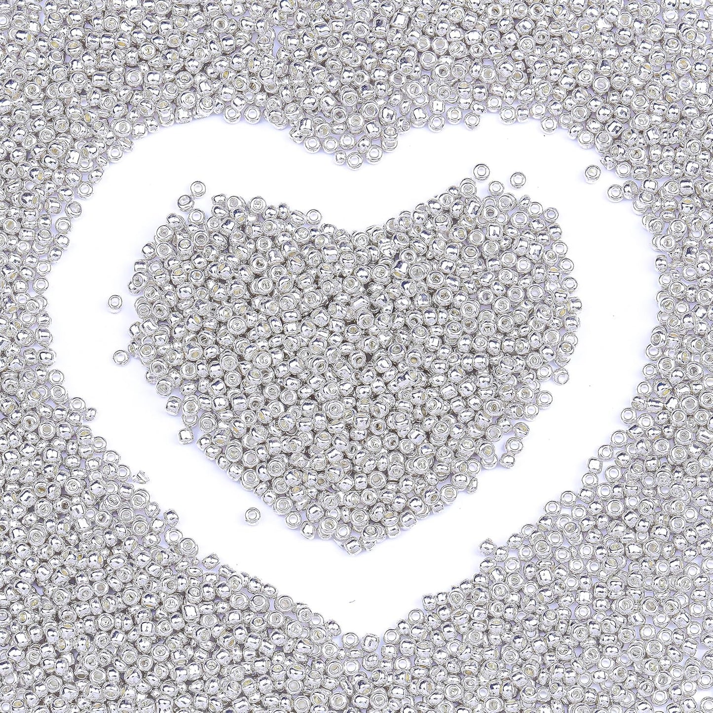 Legefo 4mm Glass Seed Beads Bulk, Yellow 6/0 Small Mini Pony Seed Beads, Tiny Round Craft Bead for Bracelet Necklace Wrist Jewelry Making Beading Weaving DIY Crafts Supplies, 1000pcs