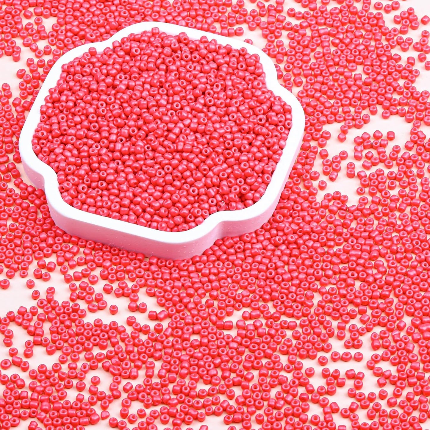 Legefo 4mm Glass Seed Beads Bulk, Yellow 6/0 Small Mini Pony Seed Beads, Tiny Round Craft Bead for Bracelet Necklace Wrist Jewelry Making Beading Weaving DIY Crafts Supplies, 1000pcs
