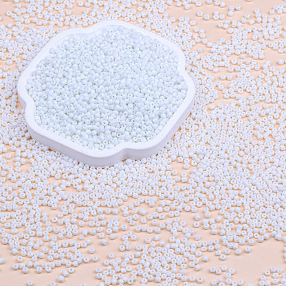 Legefo 4mm Glass Seed Beads Bulk, Yellow 6/0 Small Mini Pony Seed Beads, Tiny Round Craft Bead for Bracelet Necklace Wrist Jewelry Making Beading Weaving DIY Crafts Supplies, 1000pcs