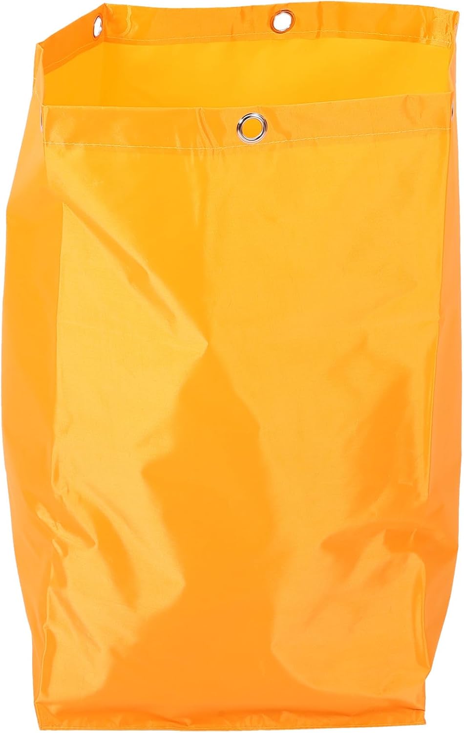 Replacement Canvas Janitorial Cart Bag for Cleaning Supplies, Heavy-Duty Yellow Cleaning Cart Pouch with High Capacity for Professional Housekeeping and Janitorial Use