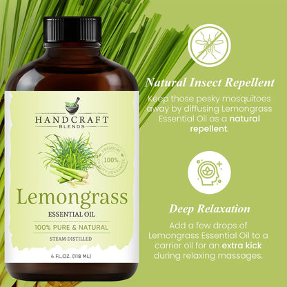Lemon Essential Oil – Huge 4 Fl Oz – 100% Pure and Natural – Premium Grade Essential Oil for Diffuser and Aromatherapy, Skin, Massage, Candle and Soap Making Fragrance
