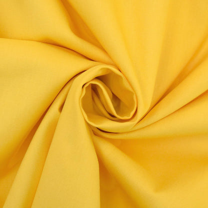 Poplin Fabric for Sewing | Poly Poplin | 100% Polyester | by the Yard | 60" Wide Roll | Arts and Crafts Supply (Dark Yellow, 2 Yard)