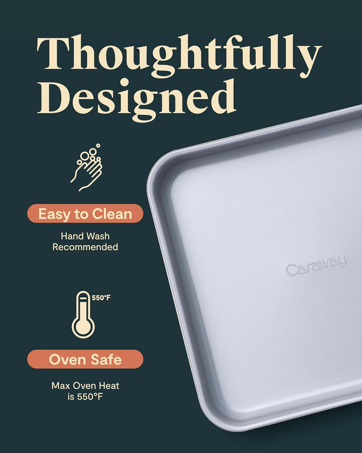 9” Square Pan Duo - Non-Stick Ceramic Coating - Free From Forever Chemicals - Cake Pan Perfect for Brownies, Lemon Bars, & More - Marigold