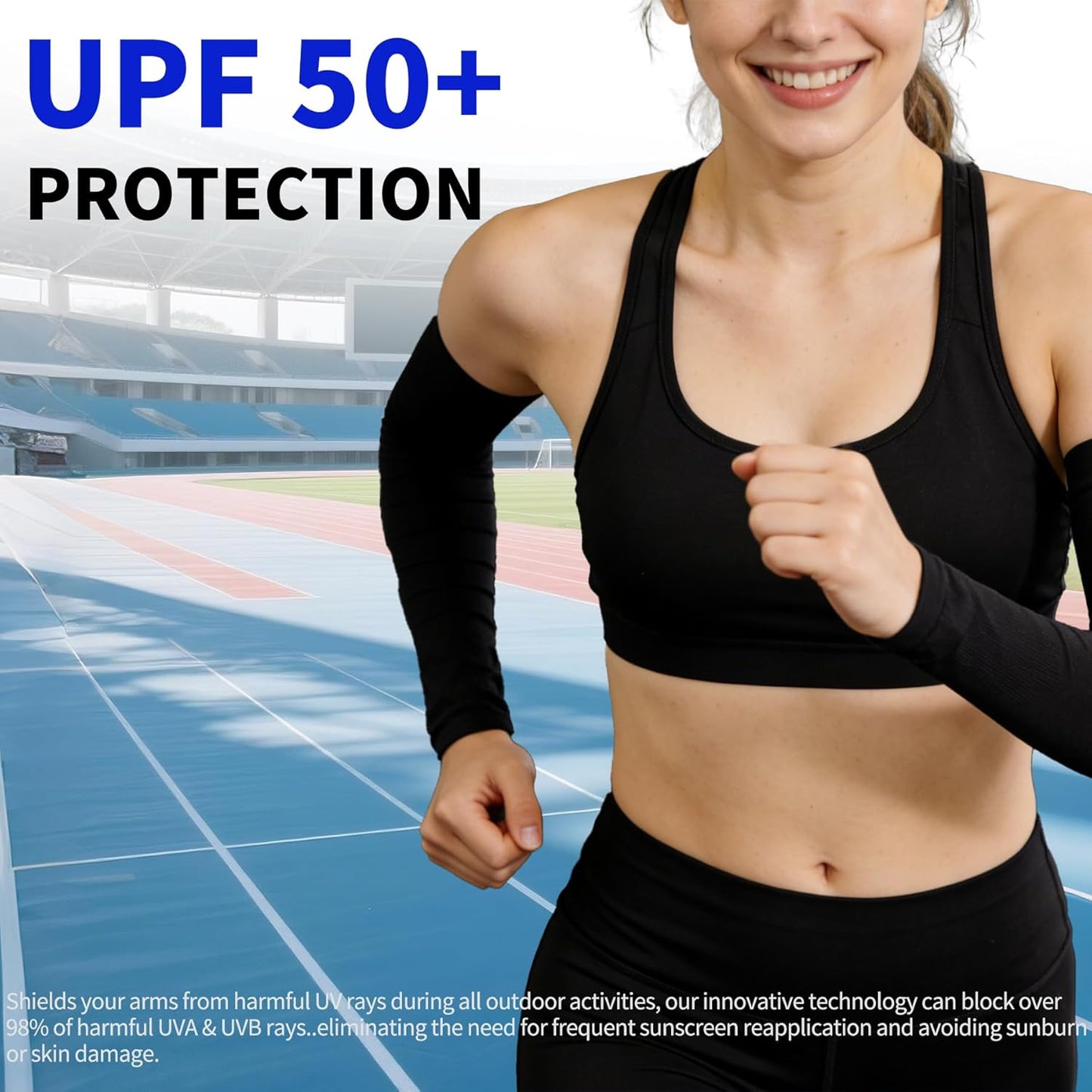 Cooling Arm Sleeves UV Protection Compression for Men Women | 6 Pairs, UPF 50, Sports Compression,Tattoo Cover Up ,Fittness,Baseball,Basketball,Cycling,Hiking,Football,Outdoor