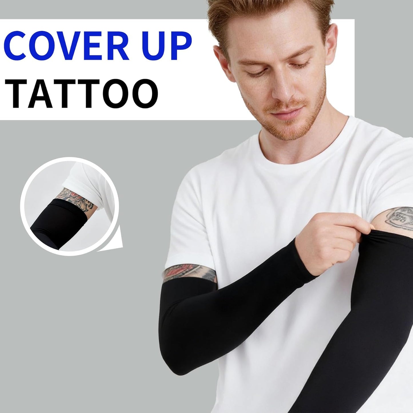 Cooling Arm Sleeves UV Protection Compression for Men Women | 6 Pairs, UPF 50, Sports Compression,Tattoo Cover Up ,Fittness,Baseball,Basketball,Cycling,Hiking,Football,Outdoor