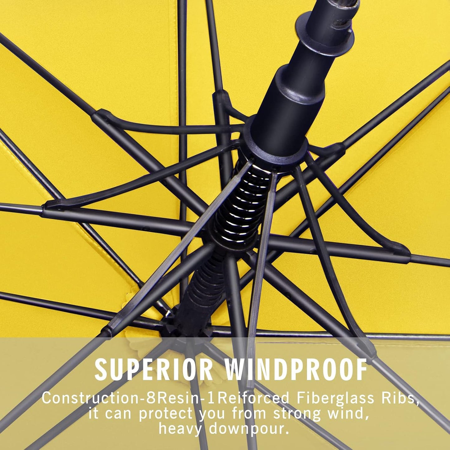 Golf Umbrella, Large Oversize Windproof Heavy Duty Umbrellas for Rain, Extra Large 62/68/72 INCH XL Sports Umbrella for Soccer Baseball Games, 2 Person Family Outdoor Use