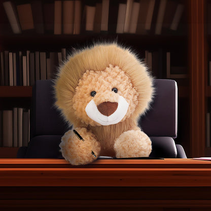 Toys Plush Yellow Plush Lion Soft Stuffed Animal for Kids 8''