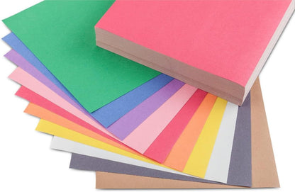 Construction Paper Bulk Pack (480 Sheets) – 10 Assorted Colors, 9x12, Teacher School Supplies & Classroom Must Haves, Card Making Craft Supplies, Art Paper