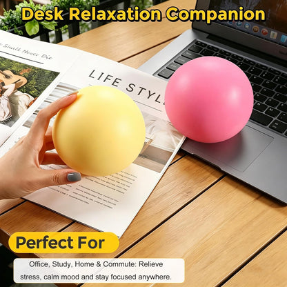 Giant Mochi Squishy Toy 10cm,Jumbo Squeeze Dough Ball,Super Soft Slow Rising Stress Relief Squeeze Ball, Large Flowing Creamy Texture Sensory Toy for Party Favor & Birthday Gifts,Big Squishy (Yellow)