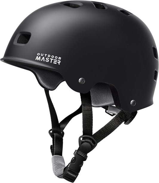 Skateboard Bike Helmet for Adult,Youth and Kids | Two Removable Liners Ventilation Certified Multi-Sport Helmet for Scooter Cycling Roller Skating Ebike