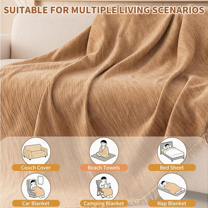 Couch Covers for Dogs, Boho Sofa Cover for 3 Cushion Couch Washable | Loveseat Slipcovers Pet L Shape Sectional Sofa Protector, Couch Cover Blanket, Vertical Slub Chenille, Yellow, 71"x118"