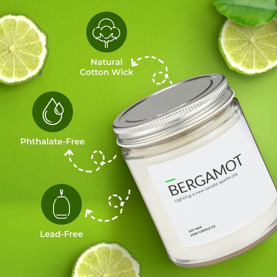 1OAK Lemon Candle - Citrus Candles for Home, Kitchen, & Summer - Fruity Candles Scented - Long Burning Premium Soy Wax Candle - Hand-Poured (7oz.)