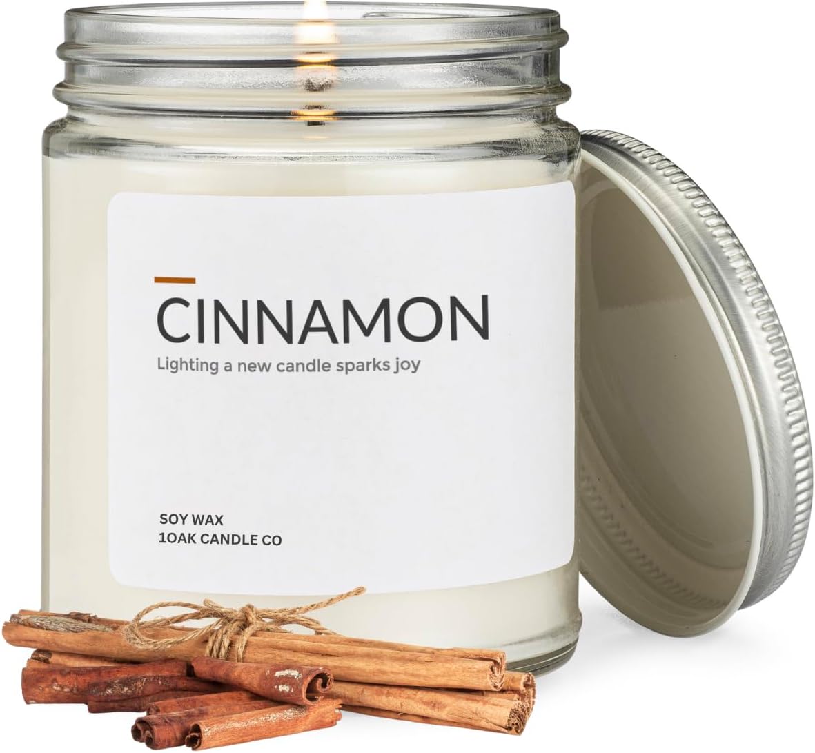 1OAK Lemon Candle - Citrus Candles for Home, Kitchen, & Summer - Fruity Candles Scented - Long Burning Premium Soy Wax Candle - Hand-Poured (7oz.)