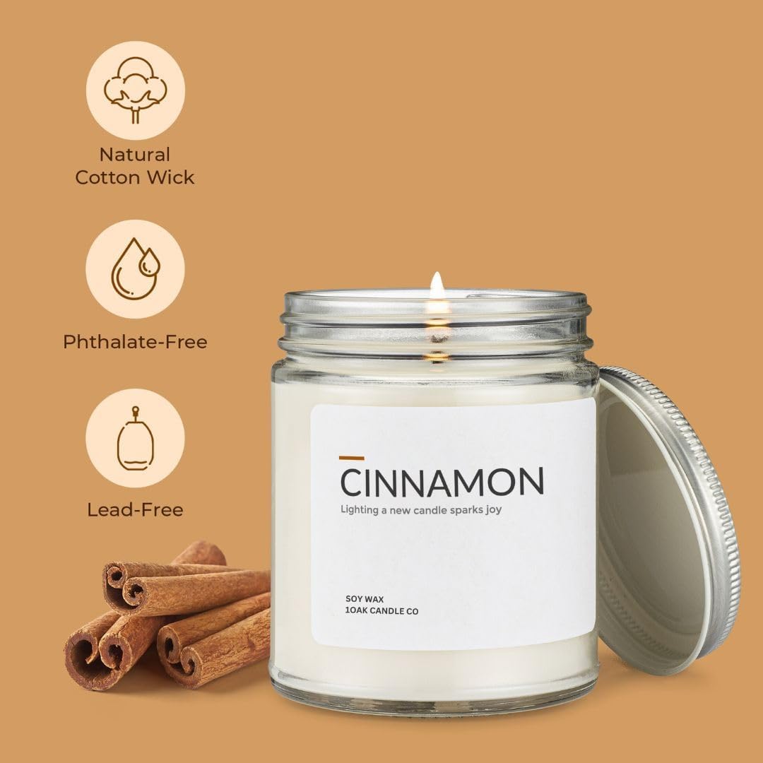 1OAK Lemon Candle - Citrus Candles for Home, Kitchen, & Summer - Fruity Candles Scented - Long Burning Premium Soy Wax Candle - Hand-Poured (7oz.)