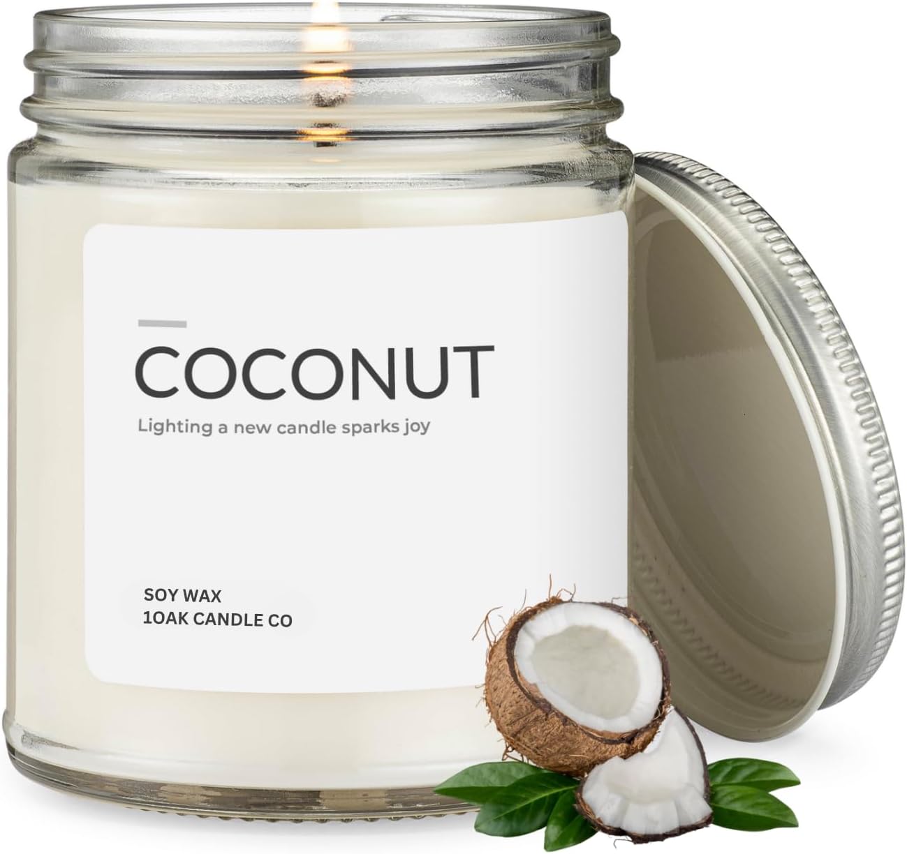 1OAK Lemon Candle - Citrus Candles for Home, Kitchen, & Summer - Fruity Candles Scented - Long Burning Premium Soy Wax Candle - Hand-Poured (7oz.)