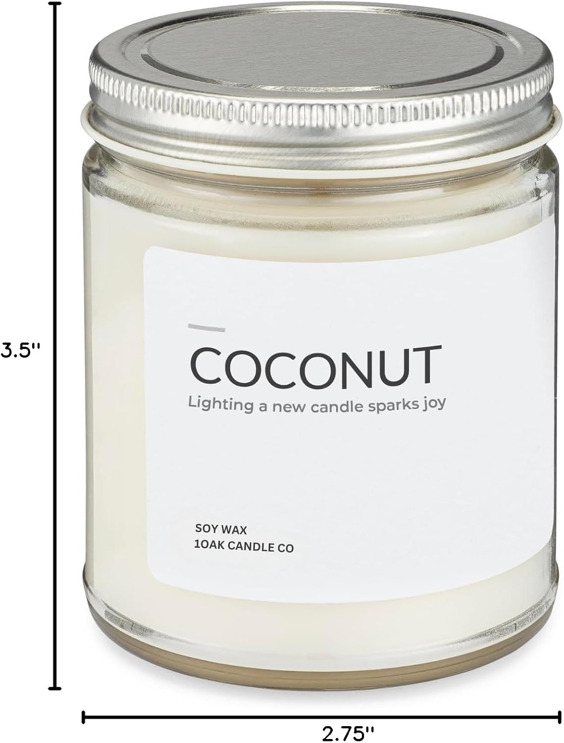 1OAK Lemon Candle - Citrus Candles for Home, Kitchen, & Summer - Fruity Candles Scented - Long Burning Premium Soy Wax Candle - Hand-Poured (7oz.)