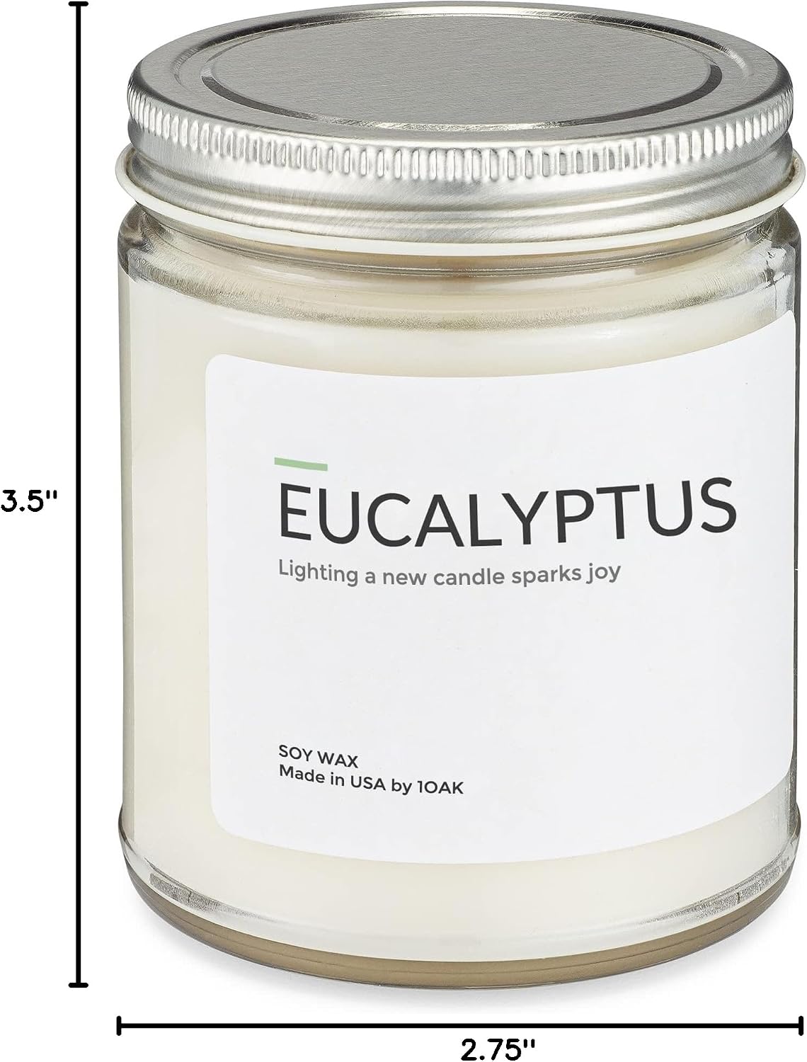 1OAK Lemon Candle - Citrus Candles for Home, Kitchen, & Summer - Fruity Candles Scented - Long Burning Premium Soy Wax Candle - Hand-Poured (7oz.)