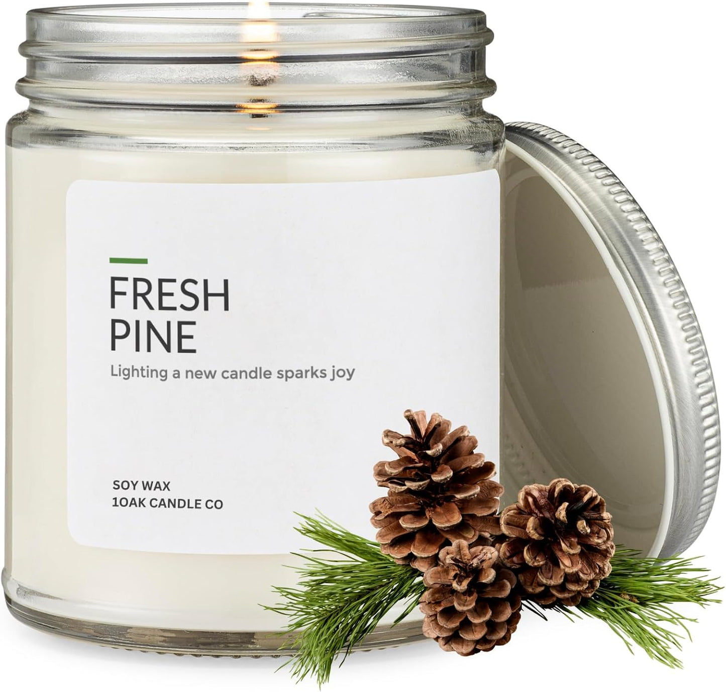 1OAK Lemon Candle - Citrus Candles for Home, Kitchen, & Summer - Fruity Candles Scented - Long Burning Premium Soy Wax Candle - Hand-Poured (7oz.)