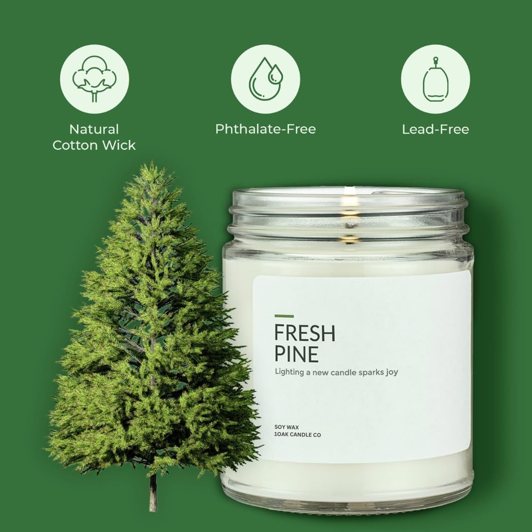 1OAK Lemon Candle - Citrus Candles for Home, Kitchen, & Summer - Fruity Candles Scented - Long Burning Premium Soy Wax Candle - Hand-Poured (7oz.)