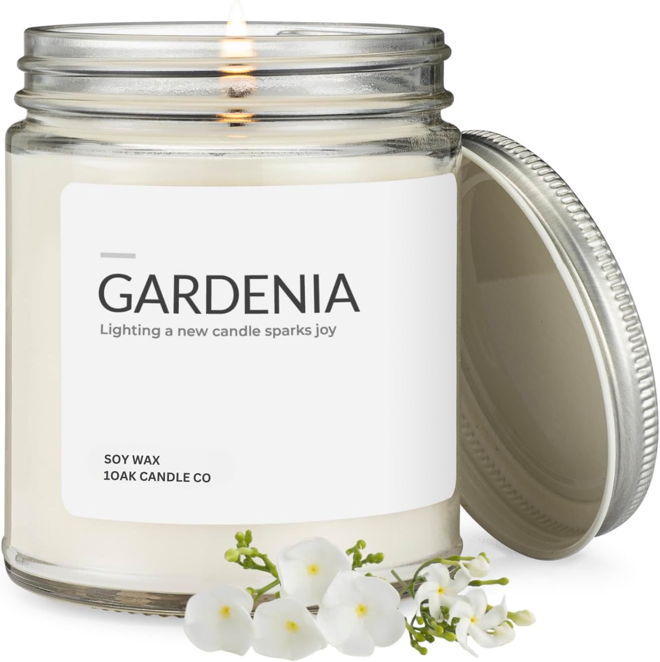 1OAK Lemon Candle - Citrus Candles for Home, Kitchen, & Summer - Fruity Candles Scented - Long Burning Premium Soy Wax Candle - Hand-Poured (7oz.)