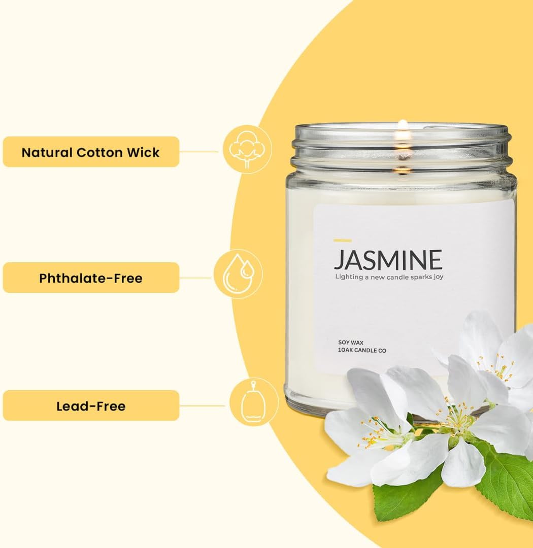 1OAK Lemon Candle - Citrus Candles for Home, Kitchen, & Summer - Fruity Candles Scented - Long Burning Premium Soy Wax Candle - Hand-Poured (7oz.)
