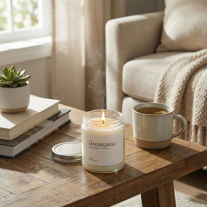 1OAK Lemon Candle - Citrus Candles for Home, Kitchen, & Summer - Fruity Candles Scented - Long Burning Premium Soy Wax Candle - Hand-Poured (7oz.)
