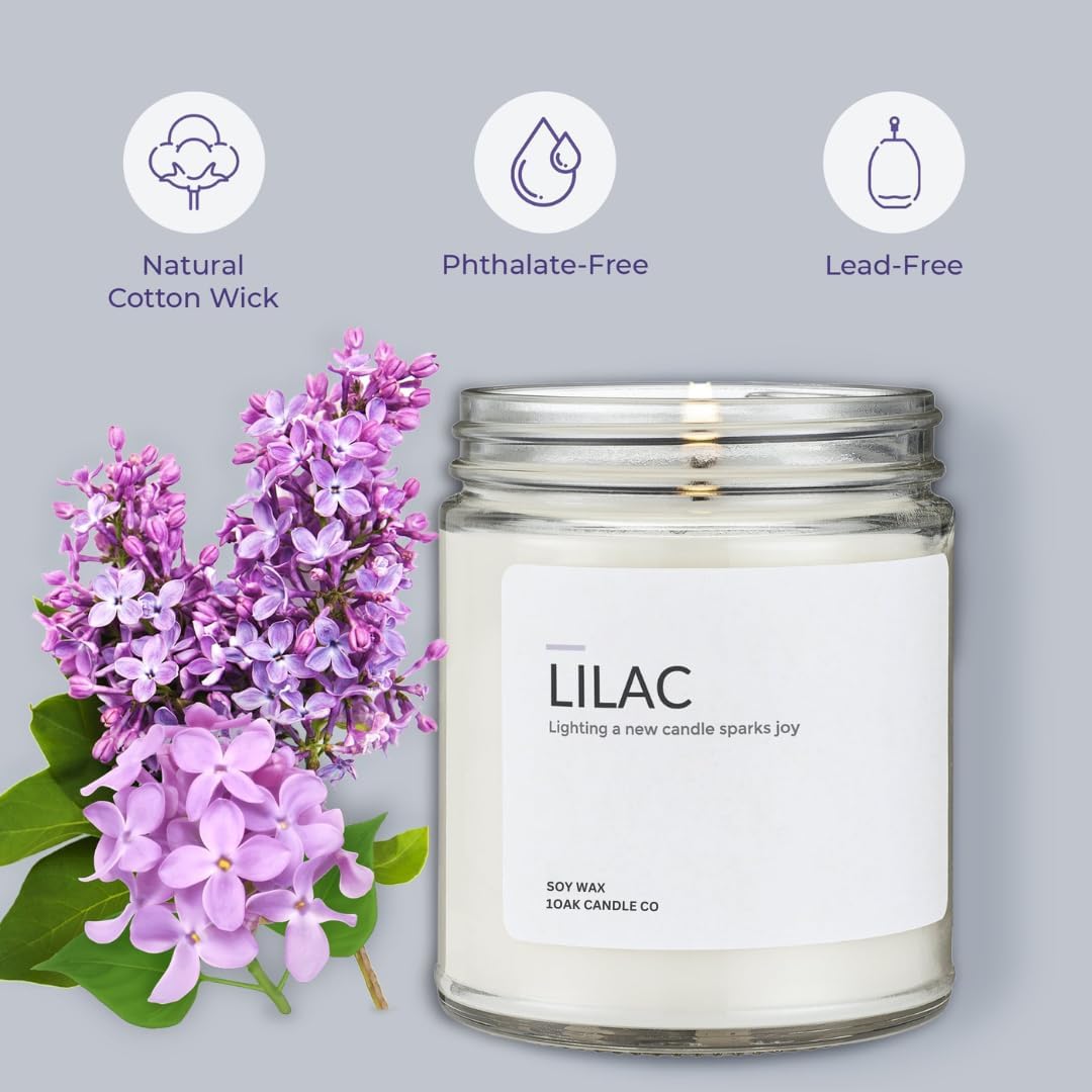 1OAK Lemon Candle - Citrus Candles for Home, Kitchen, & Summer - Fruity Candles Scented - Long Burning Premium Soy Wax Candle - Hand-Poured (7oz.)