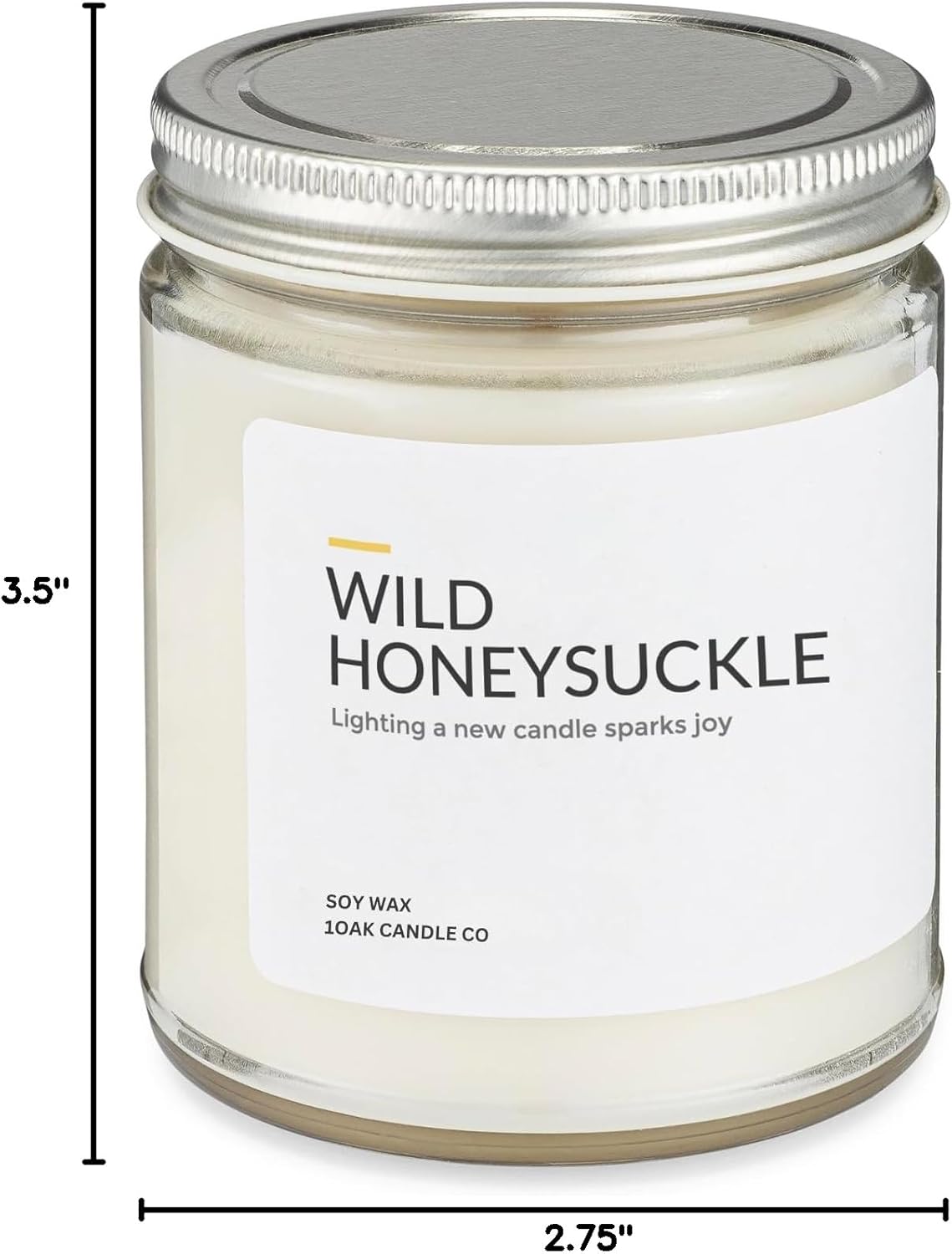 1OAK Lemon Candle - Citrus Candles for Home, Kitchen, & Summer - Fruity Candles Scented - Long Burning Premium Soy Wax Candle - Hand-Poured (7oz.)